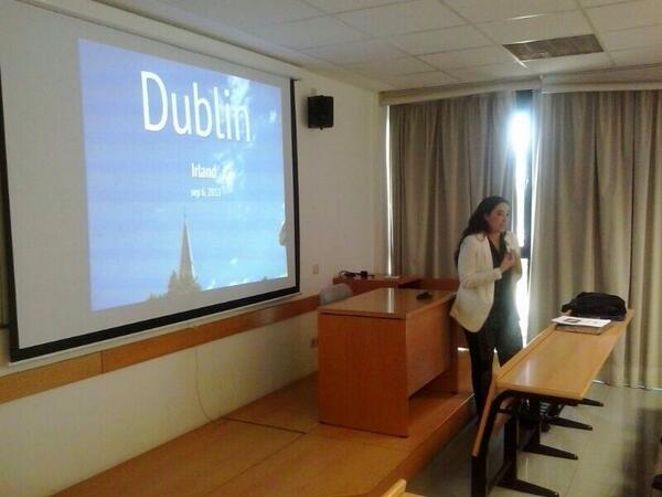 EBSmadrid's tweet photo. Pilar Javaloyes, alumna de EBS, nos cuenta su experiencia internacional en Dublín #ebsmadrid http://t.co/hskJCQGlGH