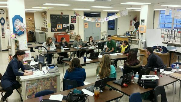 cwillich's tweet image. True collaboration for our 6-12 Art teachers. Great discussion. #phpdc14