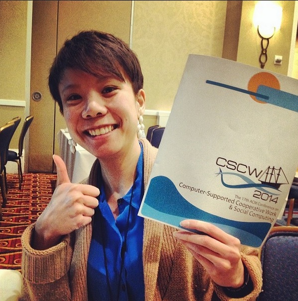 julie_hui's tweet image. Just gave my first conference talk! #cscw2014 #crowdfunding #onlinecommunities