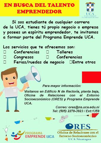 emprendeuca's tweet photo. Se parte del talento emprendedor de la UCA :) http://t.co/qshuEcuI6S