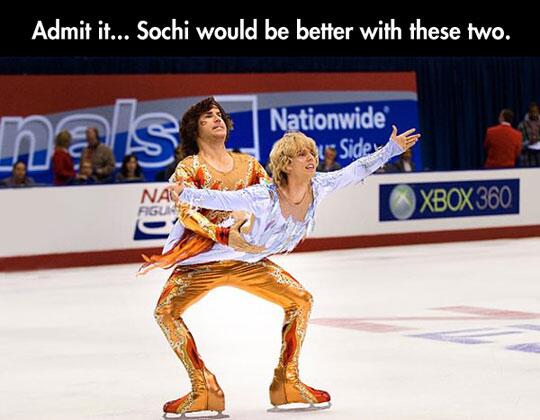 Sochi would be so much better with these two.