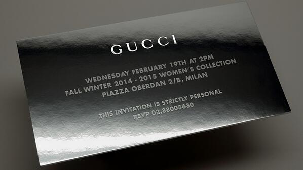 gucci on X: We're kicking off #MFW. Watch the #Gucci Women's FW 14 show,  live on  this Wed. at 2pm CET.   / X
