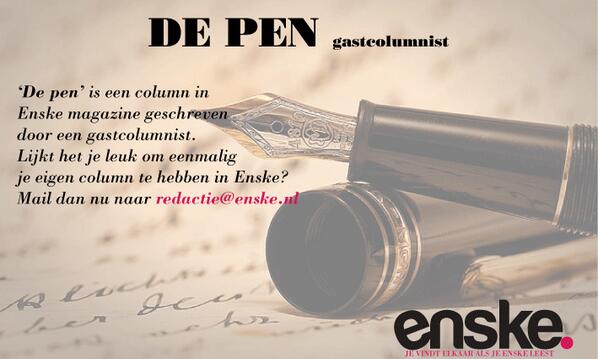 Eenmalig je eigen column in Enske? DAT KAN!!!