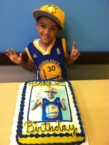 mileslowmusic's tweet image. My cuzzin is the BIGGEST @StephenCurry30 fan EVER. It'd be cool if Steph wished him happy 6th birthday