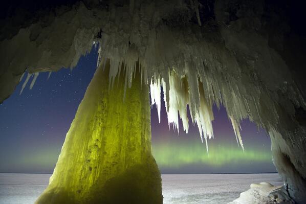 A Frozen Walk to Island Ice Caves - 18 photos from Lake Superior in northern Wisconsin - theatln.tc/1gbRILv