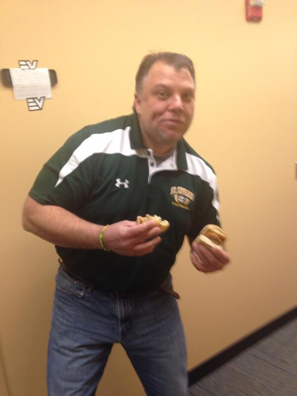 Look at how this clown Carmen Angelo prepares to do the news....