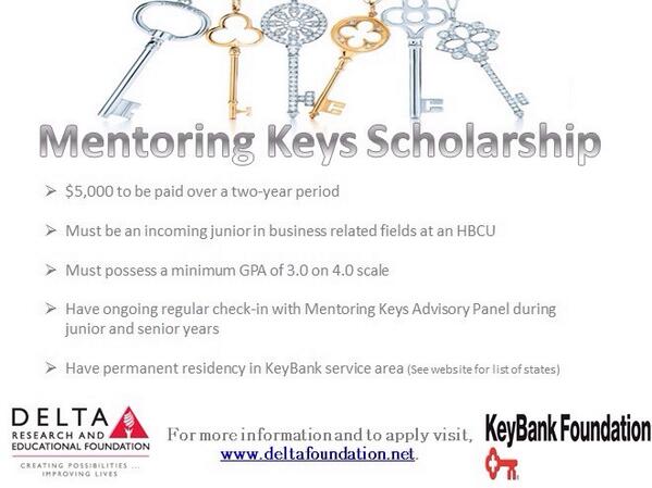 DREF_1967's tweet image. Apply for the Mentoring Keys Scholarship TODAY! #DREF #KeyBankFoundation #Scholarship