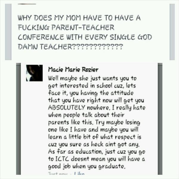 ItsMacieMarie's tweet image. One of my 'friends' posted this on FB..
#LearnRespect #IllTellYouStraight