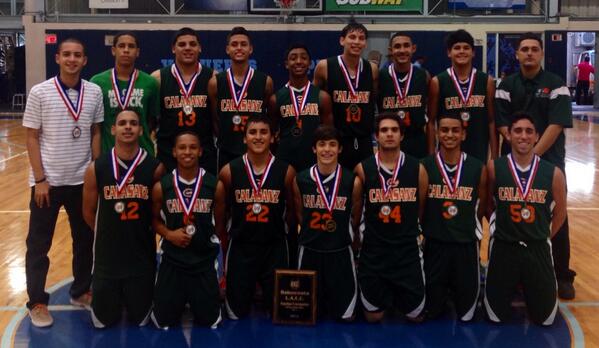 LaOndaDeportiva's tweet photo. Los Caimanes de Calasanz Campeones de la Div. 1 de la @laccpr en el baloncesto masculino por 1ra vez en su Historia http://t.co/ez90bgYNVj