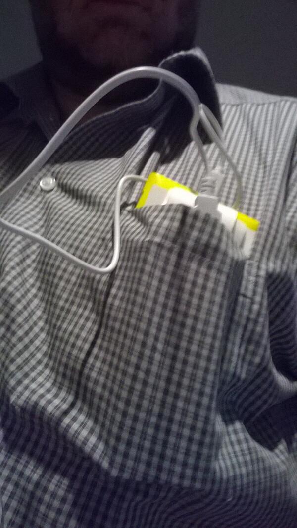 subbob's tweet image. @powerocksusa This is how I made it through #CodeDayKC w/your Rose Stone model. Pocket Charging #FTW