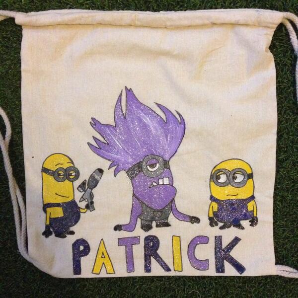 greenpatch123's tweet image. #minions #personalisedgift #childrenfirst #bag £10