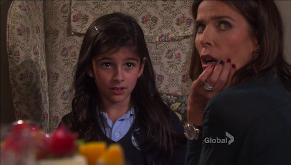 2CLumi's tweet photo. “@BopeLove1983: Ciara & Hope's "uh oh. Aiden heard us talking about him" expressions... #Days #Ciope http://t.co/agTZxHrjpr” Too cute!