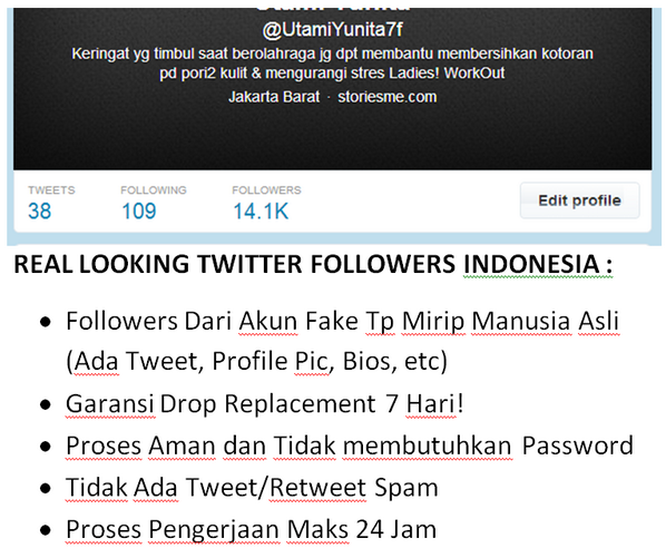 Hanya 50rb sudah dapat 10000 followers indo kayak saya! INVITE PIN ini : 73E72557 bagi yg kepengin! @JatengIKLAN