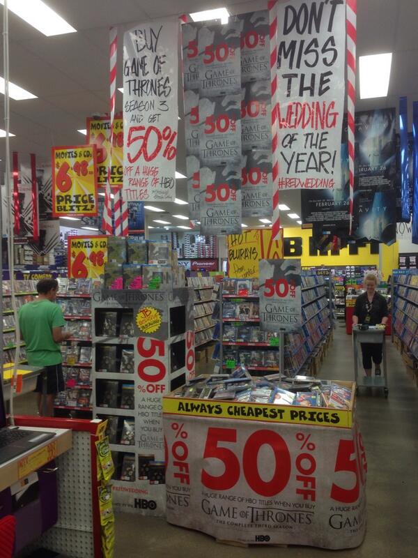 DaleD_JBAus's tweet photo. @GameOfThrones Seas. 3 out now @jbfrankston Don't miss the wedding of the year on DVD and BluRay #redwedding @HBO http://t.co/6KQbQ966Fj