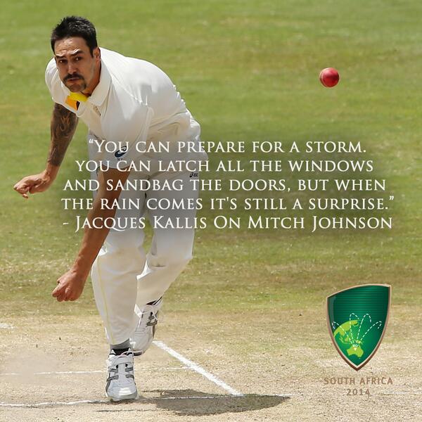 cricketcomau's tweet image. EXCLUSIVE: Jacques Kallis' blog cricketa.us/1j6cvD0 #SAvAUS @JacquesKallis75 @MitchJohnson398