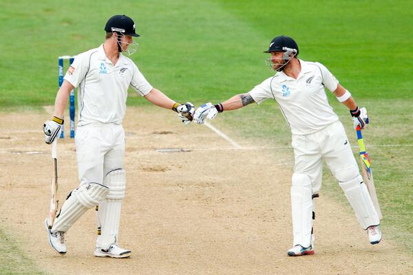 ICC's tweet photo. .@BLACKCAPS and @BCCI draw the Second Test after Brendon McCullum and @JimmyNeesh break records #NZvInd http://t.co/v1hebdObzo