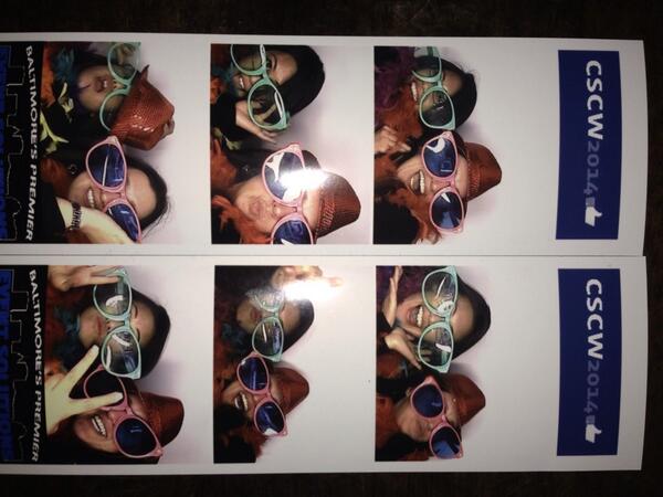 pr_ozturk's tweet image. Fave! “@RannieTeo: What&apos;s this?!Co-author photo op!@13ps #cscw2014 #jumboglasses #featherboas http://t.co/KaAk816RxC”