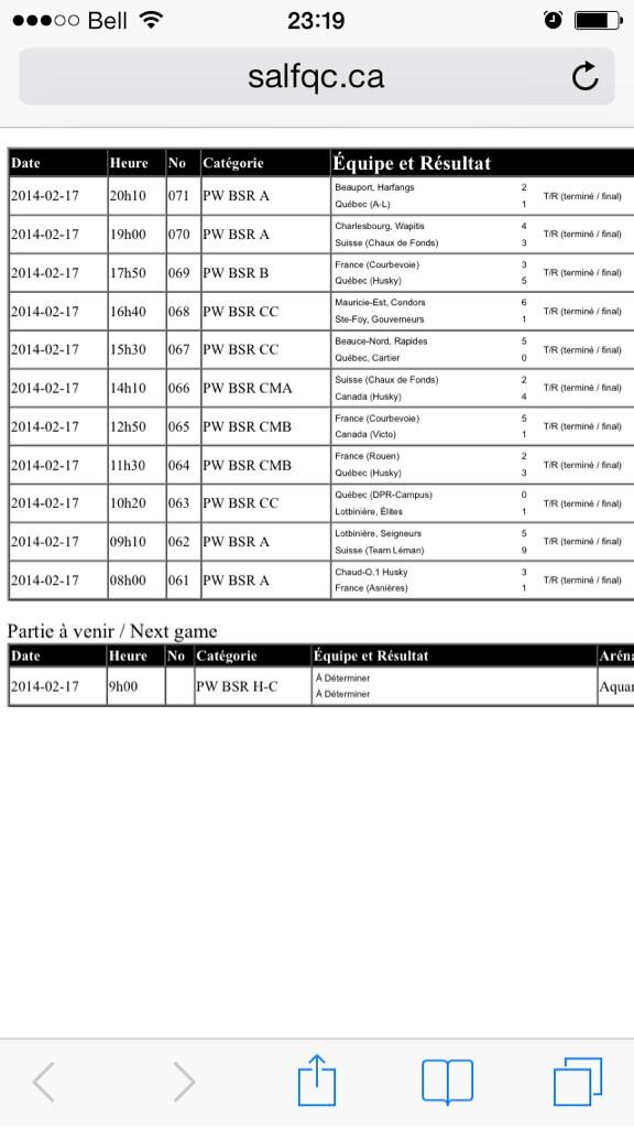Voici le pointage d'aujourd'hui !! Beaucoup de plaisir était au rendez-vous !! #hockey #hockeyseason #peewee