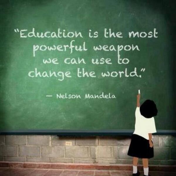 Loksatta_Party's tweet photo. Education is the most powerful weapon we can use to change the world - Nelson Mandela. Follow @TeachForIndia http://t.co/vgcNovJi0U