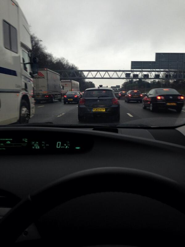 Hello M25, oh how I love having an automatic for this reason alone #M25 #traffic #standstill