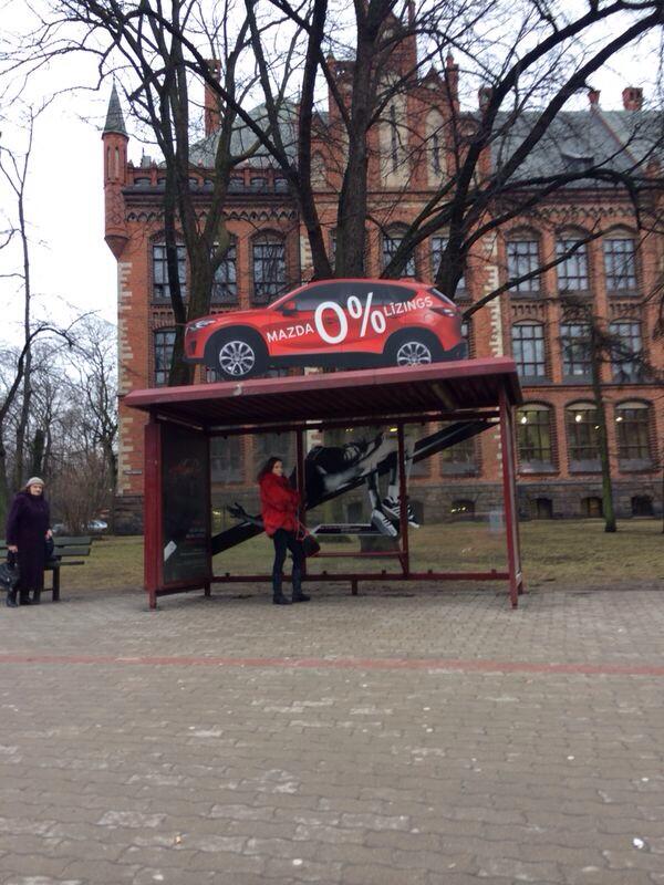 Domā ārpus pieturas :) visiem radošu dienu! Ar lepnumu par Mazda kampanu