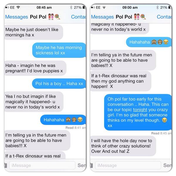 Amygriff87's tweet image. Morning Convos with @Pol1Pol #Weirdness #SameLevel