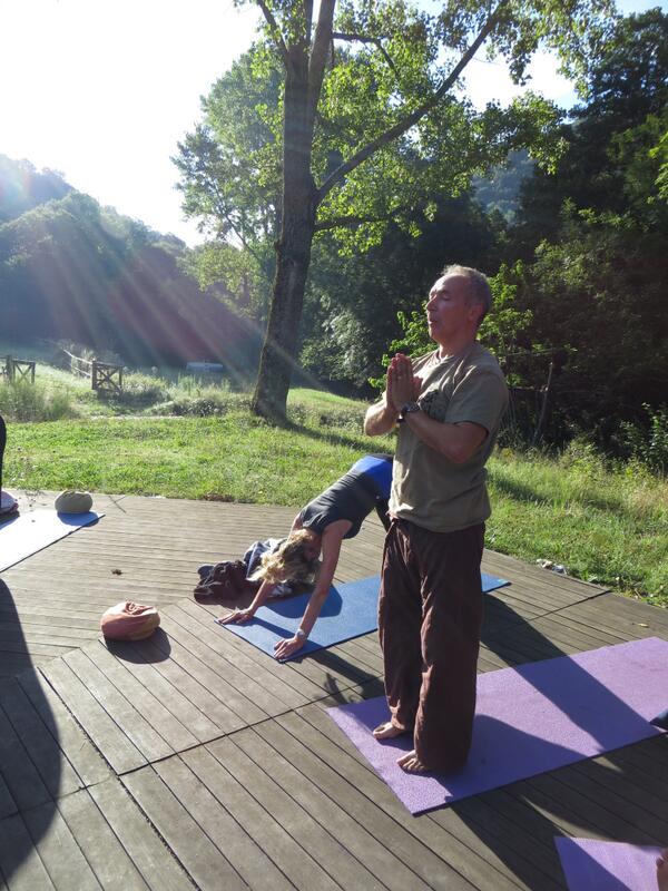 Yoga in the peaceful retreat valley of Gardoussel. Join us in August this year?