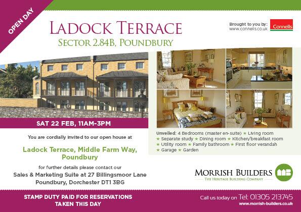 MorrishBuilders's tweet image. OPEN DAY Ladock Terrace, Poundbury Saturday 22 February 11am - 3pm  You are cordially invited to our open house!