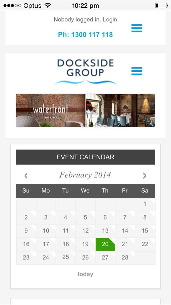 vimograph's tweet image. We&apos;ve just deployed a delicious #website for the hospitality powerhouse Dockside Group. docksidegroup.com.au