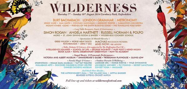 Here it is, everyone.. x wildernessfestival.com #wilderness14