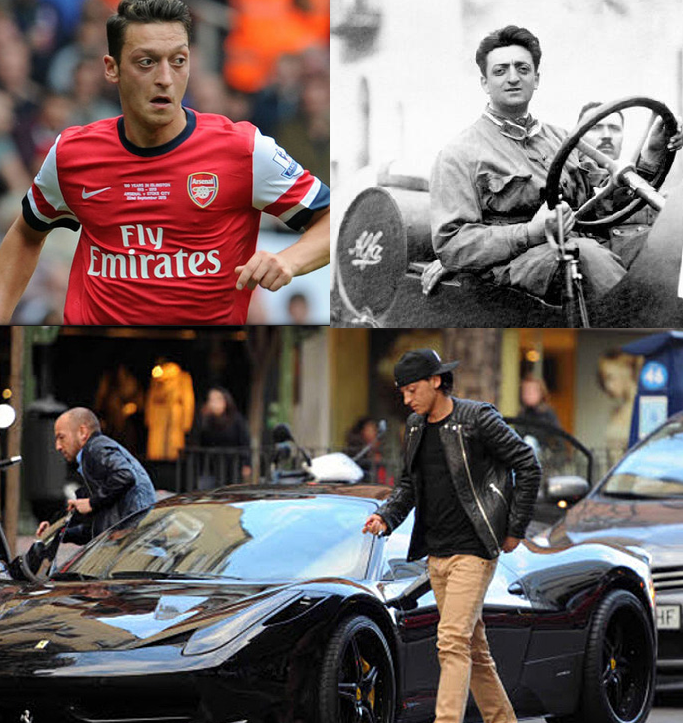 Mesut Özil and Enzo Ferrari ! 