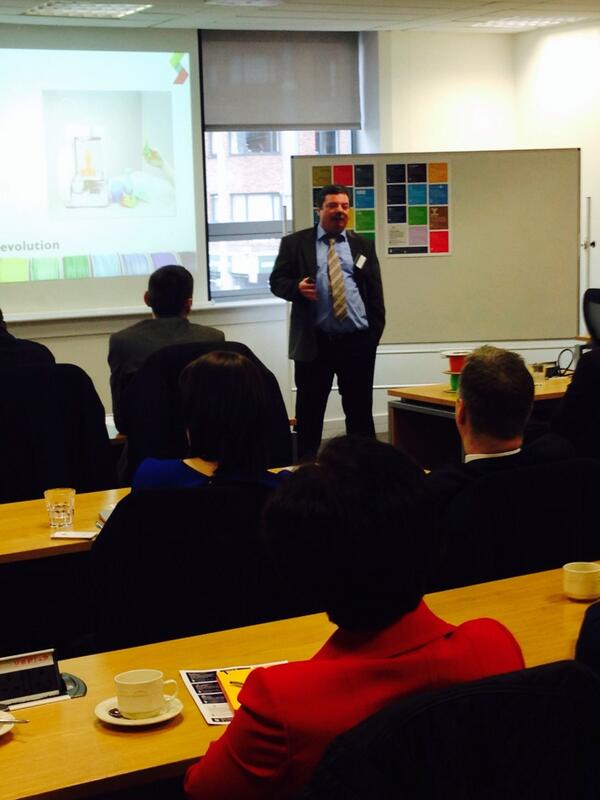 Great pitch from <a href="/SpectrumPLA/">SpectrumFilament</a> in Dublin. #propelpitchup #3Dprinting