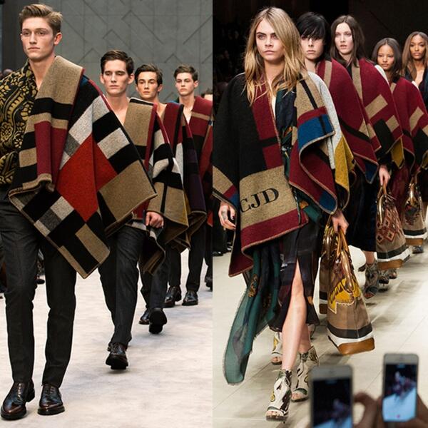 burberry poncho men