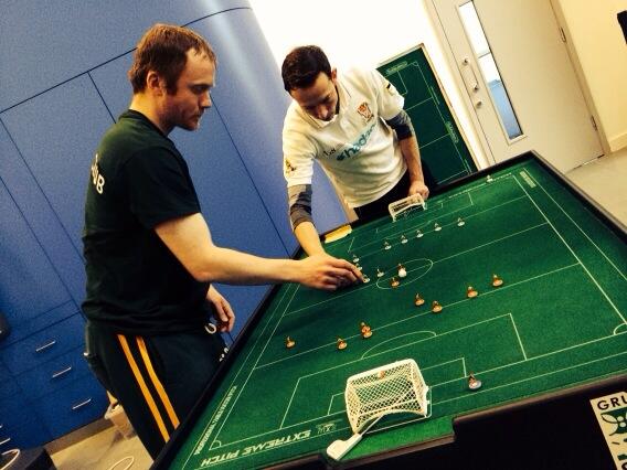 SlidersTour's tweet image. Photo: England's Chris Thomas Vs Michael Burns #subbuteo @englandsubbuteo
