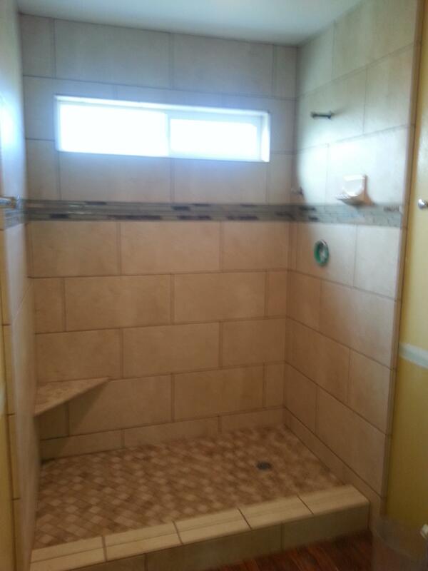 customtile's tweet image. A tub conversion into a shower stall. Visit my photo gallery. customtileinstall.com