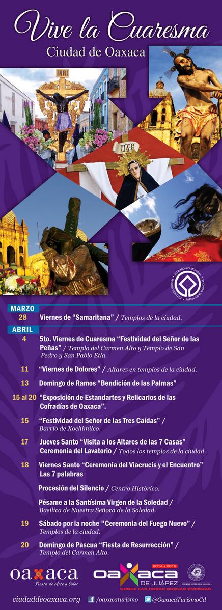 Disfruta los días de cuaresma en la Ciudad de #Oaxaca y sus magnificas tradiciones. ¡Tienes que vivirlo!   <a href="/PromoTurMx/">PromoTur México</a>