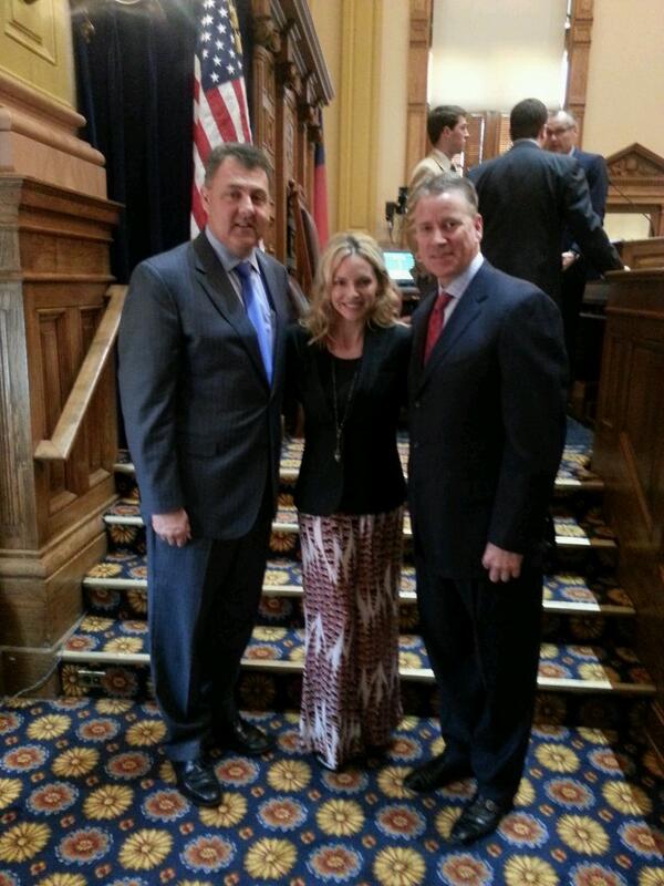 Honoring Tom Gavin today in the Georgia Senate for his awesome baseball career with the Atlanta Braves.