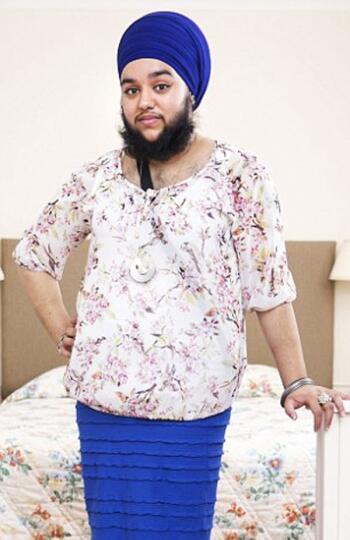 yaparateoficial's tweet photo. #NotasCuriosas "Una mujer se deja barba y vello en el pecho después de convertirse al sijismo" http://t.co/DghyyKU8j4