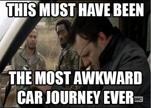 WorldClassAUT0's tweet image. Most awkward car ride ever! #walkingdead #carhumor