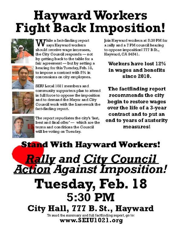 Join us as we stand up tonight against imposition in Hayward! Support our brothers and sisters! Tonight at 5:30pm