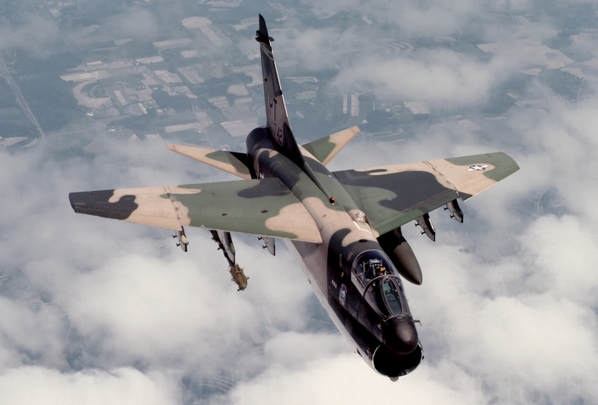 DailyJetPorn's tweet photo. A-7D Corsair II http://t.co/vtC97RX0WU