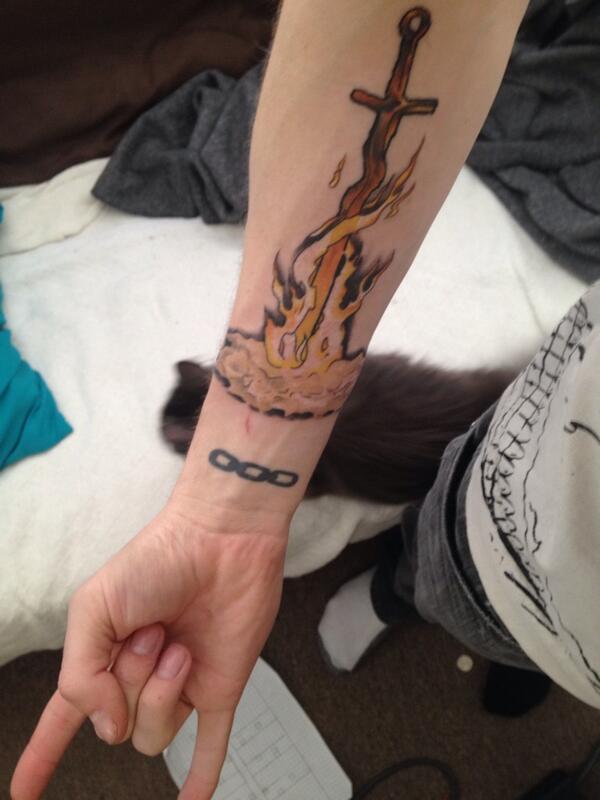 Dark Souls Bonfire Tattoo