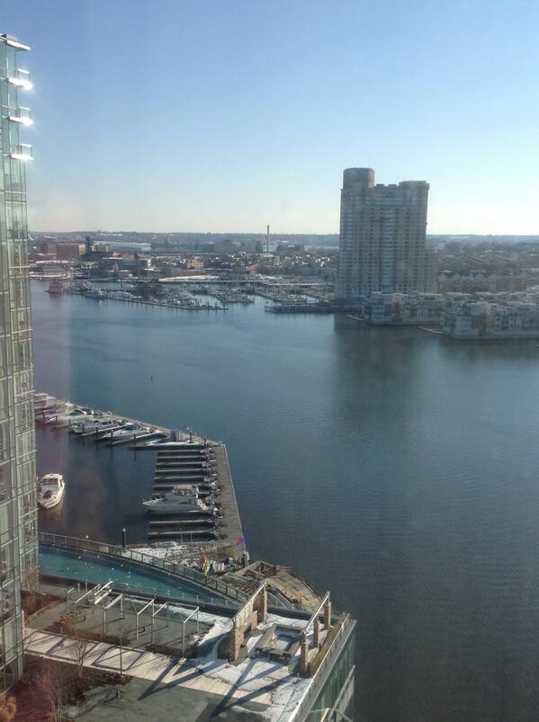 ruthygarcia's tweet image. View Baltimore from #cscw2014 venue