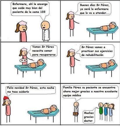 RT <a href="/marihello7/">Mariola</a>: Has vivido esta situación en algún momento de la profesión?Como la vida misma #enfermería