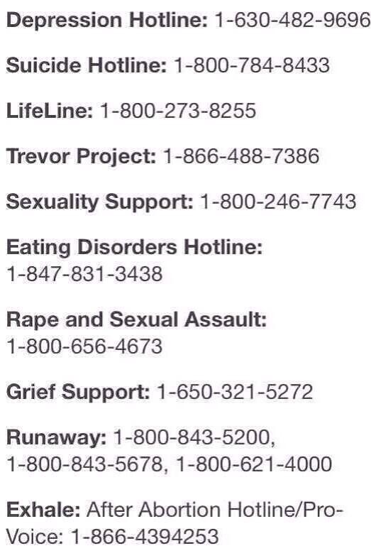 Please RT this it could save a life