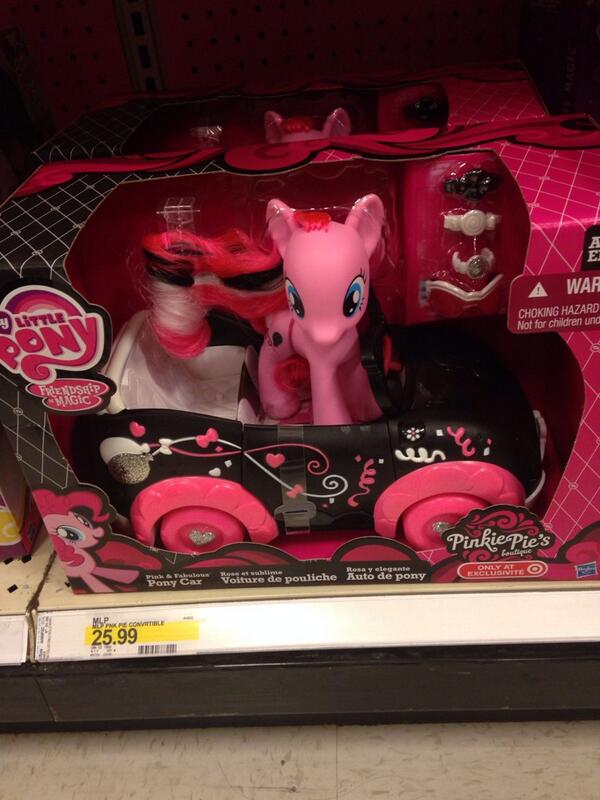 Browsing target toys and we came across pinkie pie and her slutmobile