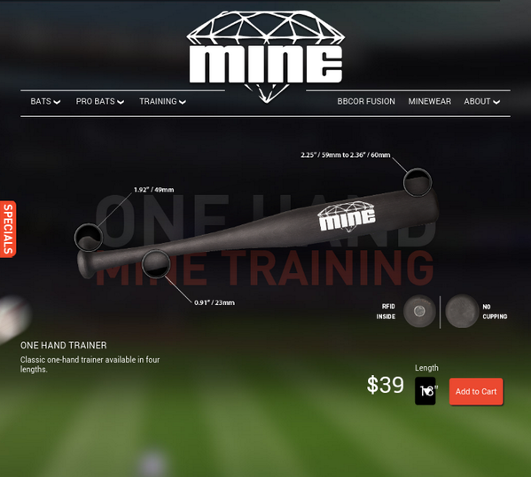 MLB_Debates's tweet photo. This One Hand Trainer will help tweak your swing to perfection! Comes in four lengths! #MineWoodBats #Trainer http://t.co/8UY3KCVSxj