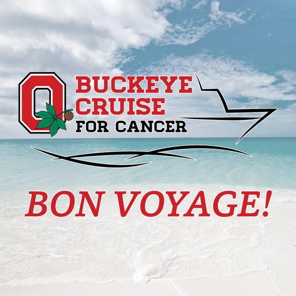 OSUCCC_James's tweet photo. Happy #CommunityPartnerDay! The @BuckeyeCruise sets sail on Thursday. Retweet to wish cruisers "bon voyage!" http://t.co/fdnKSpf913