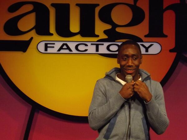LaughFactoryCHI's tweet photo. .@SydneyAdeniyi closing out tonight's @UDC_Ent #UnderdogsOfComedy showcase! #ChiLFLive http://t.co/UiPEG84aHy