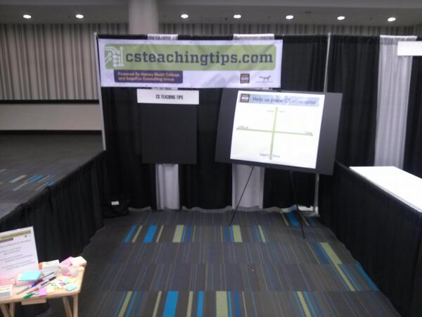CSTeachingTips's tweet image. Come share a teaching tip at our booth at #SIGCSE2014 #SIGCSE_TS